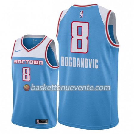 Maillot Basket Sacramento Kings Bogdan Bogdanovic 8 2018-19 Nike City Edition Bleu Swingman - Homme